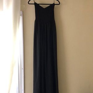 Sexy maxi black dress